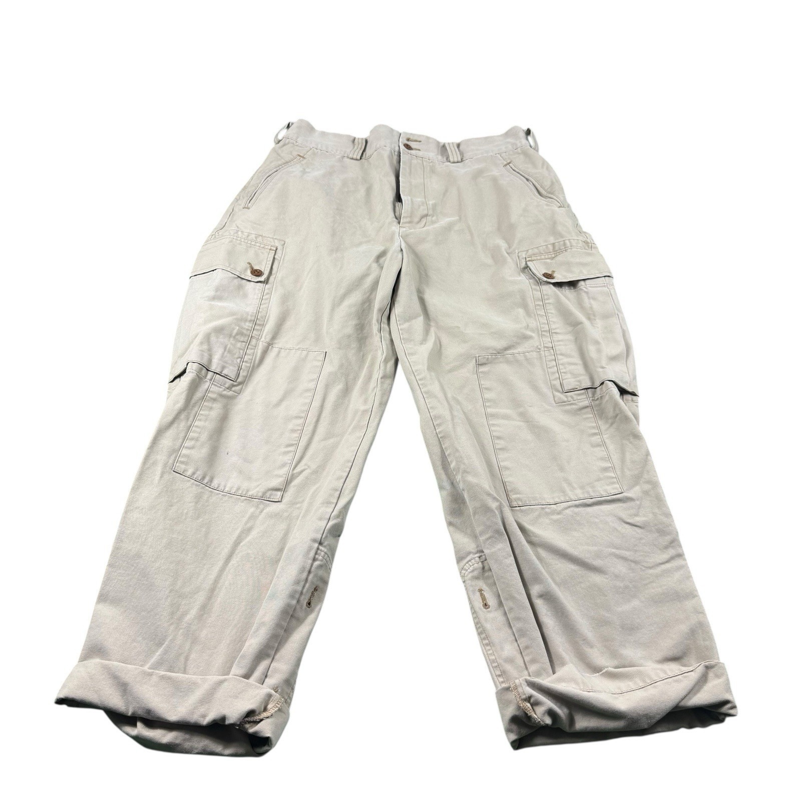 Polo Ralph Lauren Brown Vtg Military Cargo Men's Pant Size 33x30